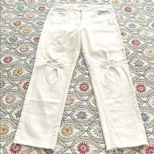 Joe’s Jeans The Niki mid-rise boyfriend jeans, size 29.